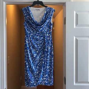 Beautiful blue and white dress